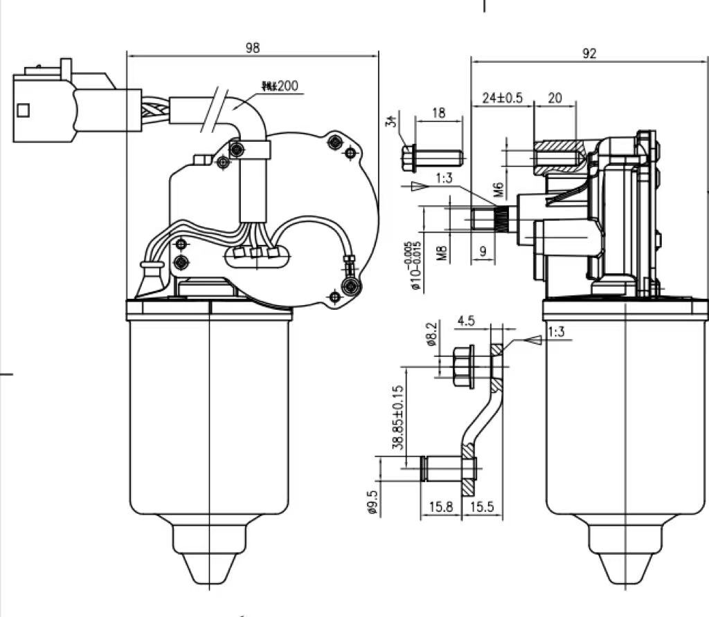 motor drawing motor drawing