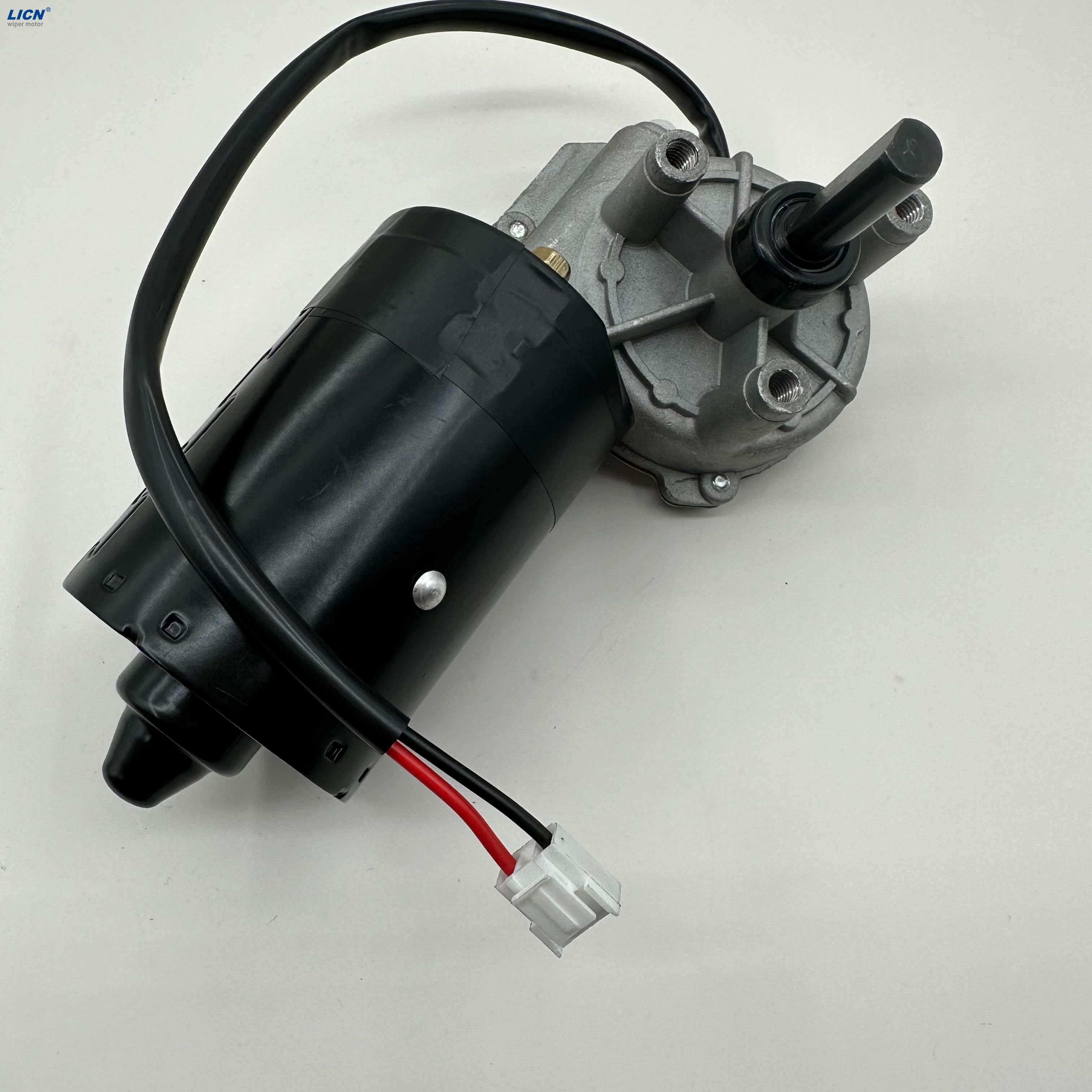 50W High-Torque D-Shaft DC Motor, 12V/24V, Custom Plug, for Gates & Machinery