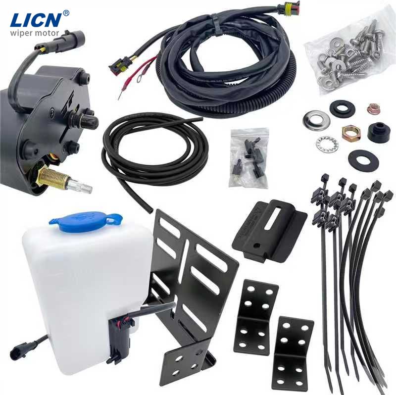 12-V-Universal-UTV-Wischermotor-Kit mit 170&deg;-Schwenkung und Schalter